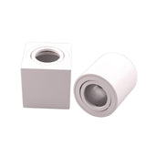 Modern Square/Round Surface Mounted Downlight Replaceable GU10 G5.3 MR16 Spotlight Lamp Holder For Indoor Kitchen illumination