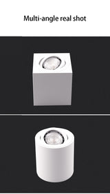 Modern Square/Round Surface Mounted Downlight Replaceable GU10 G5.3 MR16 Spotlight Lamp Holder For Indoor Kitchen illumination