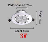 LED downlight Recessed SOPT Hot Sale 3W 6W 12W 15W 18W 24W AC220V LED Ceiling Downlight Dimmable led Downlight LED Spot Light