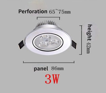 LED downlight Recessed SOPT Hot Sale 3W 6W 12W 15W 18W 24W AC220V LED Ceiling Downlight Dimmable led Downlight LED Spot Light