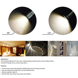 9pcs waterproof mini led light 1w outside decking lights 15mm led downlight party decoration 3-3.4V/300mA 12v 30D/120D degree