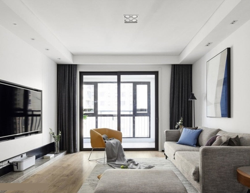 Dimmable super bright 4 heads recessed square LED Downlights COB 40W LED Spot lights LED decoration Ceiling Lamp AC85-265v