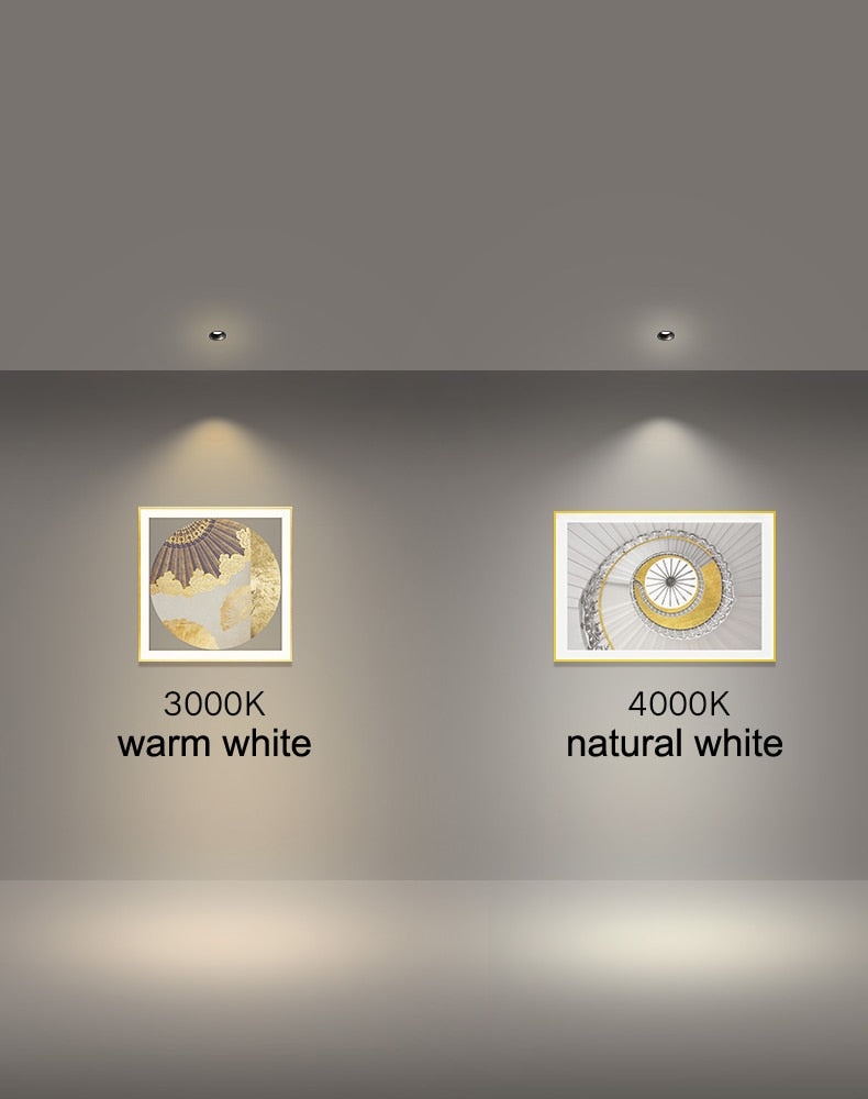 LED Downlight 10W Round Recess Lamp Home Indoor led Spot Lighting for Living Room Bedroom Lights Foyer 110V 220V Aluminum Embed