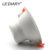 LEDIARY Intelligent Radar Sensor Spot LED Downlights 6W 12W 110-240V 75mm 135mm Cut Hole SMD Round Recessed Ceiling Fixtures