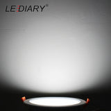 LEDIARY Intelligent Radar Sensor Spot LED Downlights 6W 12W 110-240V 75mm 135mm Cut Hole SMD Round Recessed Ceiling Fixtures