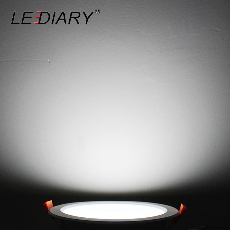 LEDIARY Intelligent Radar Sensor Spot LED Downlights 6W 12W 110-240V 75mm 135mm Cut Hole SMD Round Recessed Ceiling Fixtures
