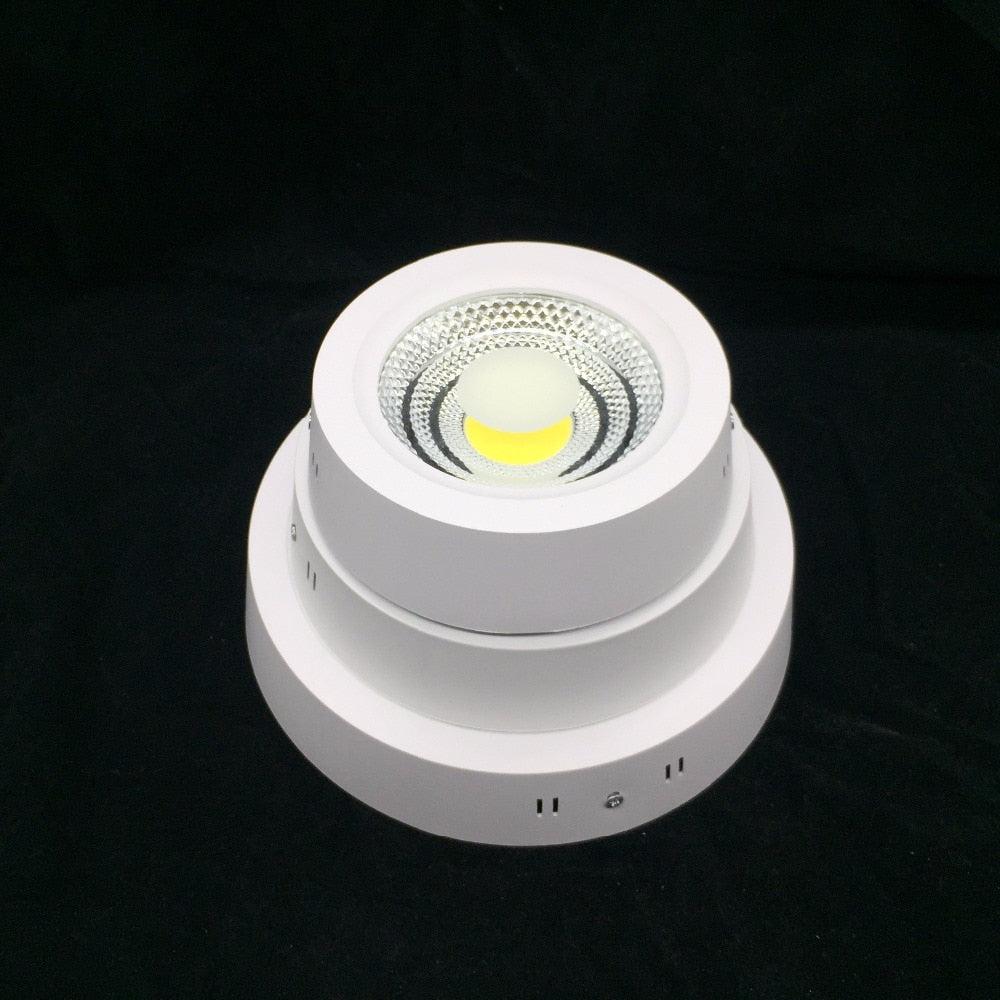 LED Surface Light Lamp 10W 15W 25W COB LED Downlight No Cutting Needed Ceiling Panel Light 110V 220V Real Power Spot LED Light