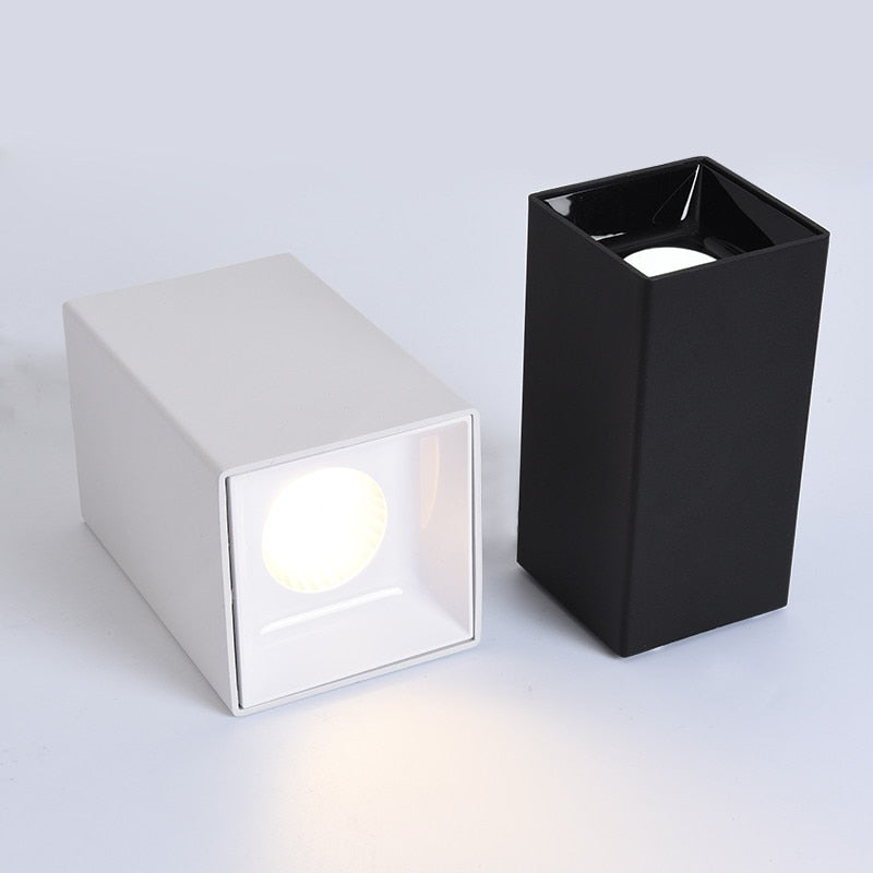 LED Ceiling Downlight 15W 18W 24W Surface Mounted COB Spot Light Dimmable 220v 110v for Hallway Gallery Kitchen Living Room