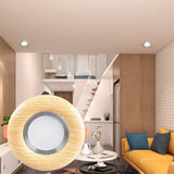 Nordic Wood Color Downlight 3W 5W 7W 110V 220V Adjustable Angle Led Spotlight Living Room Dining Room Recessed Lamp Hole 6-9Cm