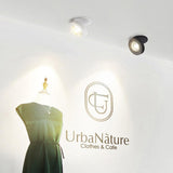 LED Downlight 2 Colors Foldable Surface Mounted LED Downlight Recessed Ceiling Light COB Spot Light