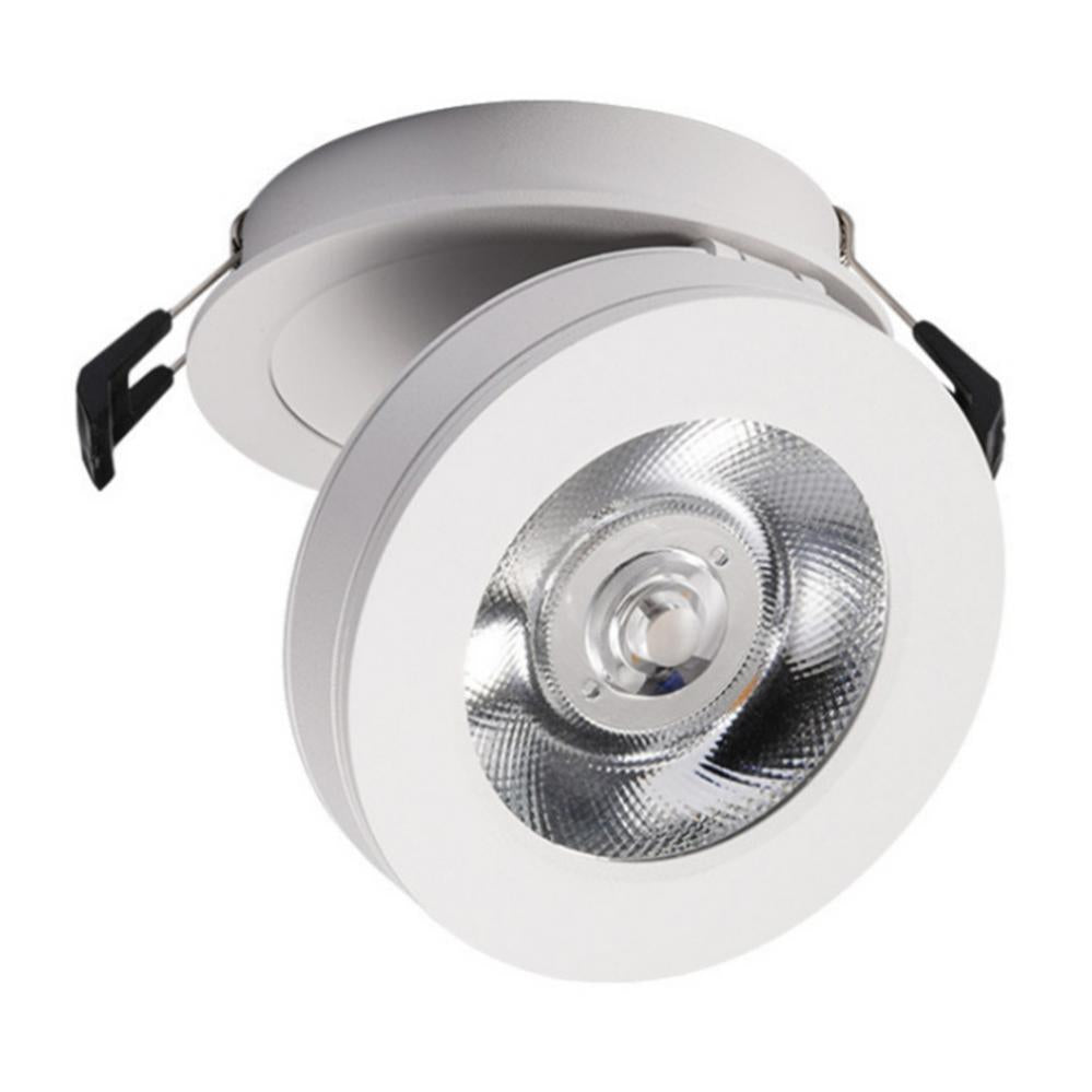 LED Downlight 2 Colors Foldable Surface Mounted LED Downlight Recessed Ceiling Light COB Spot Light
