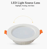 Led Downlight 5pcs/Lot 3W 5W 7W 9W 12W 15W 18W 24W LED Ceiling Lamp AC 220V Living Room Light Home Indoor Lighting