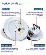 LED Downlight 6pcs/lot 3W 5W 7W 9W 12W 15W LED Lamp AC 220V Spotlight Recessed Round LED Panel Light Indoor Lighting Down light