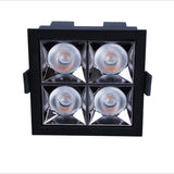 Led Grid Ceiling Spot Embedded Recessed Downlight Line Lights 4W 12W 16W 20W 36W 40W COB Rectangular Lamp Without Main Lights