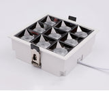 Led Grid Ceiling Spot Embedded Recessed Downlight Line Lights 4W 12W 16W 20W 36W 40W COB Rectangular Lamp Without Main Lights