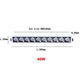 Led Grid Ceiling Spot Embedded Recessed Downlight Line Lights 4W 12W 16W 20W 36W 40W COB Rectangular Lamp Without Main Lights