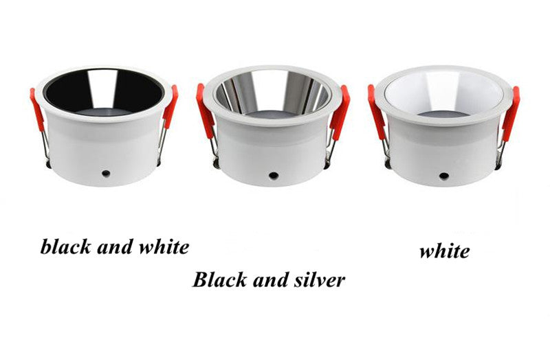 Anti-Glare Dimmable Led Downlights Surface Mounted Ceiling Led 7W 9W Round Room Home Lighting Fixtures AC220V Recessed Downlight