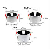 Anti-Glare Dimmable Led Downlights Surface Mounted Ceiling Led 7W 9W Round Room Home Lighting Fixtures AC220V Recessed Downlight