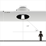 Anti-Glare Dimmable Led Downlights Surface Mounted Ceiling Led 7W 9W Round Room Home Lighting Fixtures AC220V Recessed Downlight