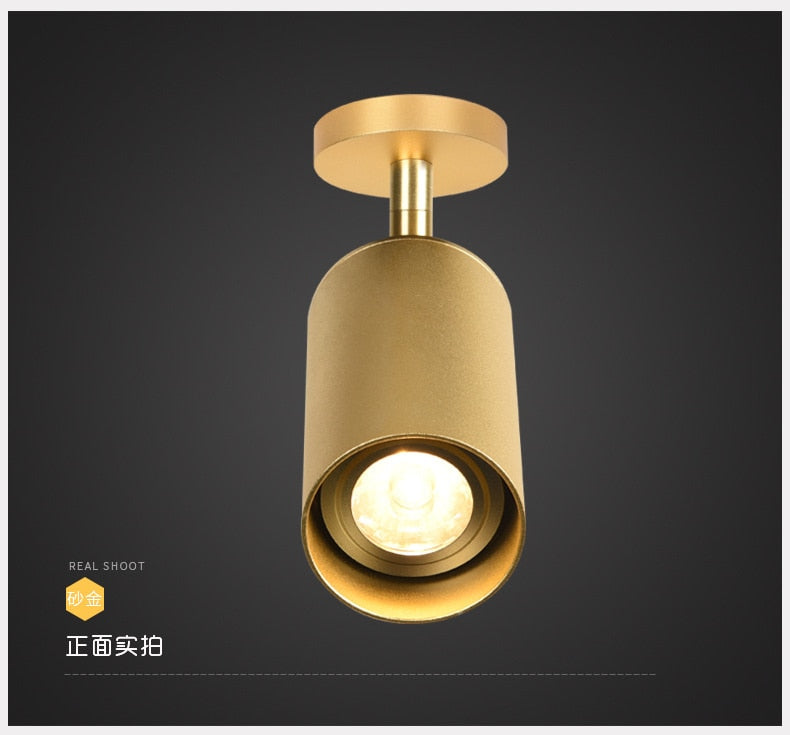 LED Downlight Dimmable 7W 10W 12W 10 PCS COB surface mounted Spot lights Led Ceiling Spot Light AC85-265V For Clothing Shop