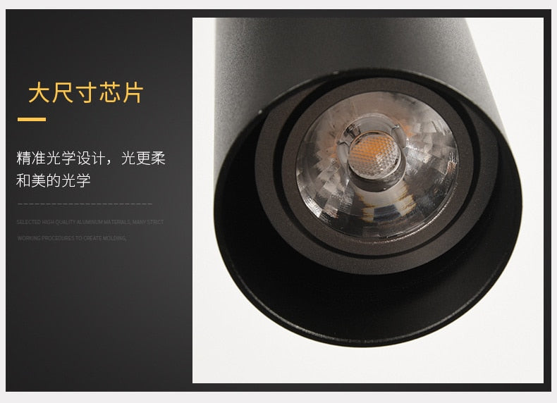 LED Downlight Dimmable 7W 10W 12W 10 PCS COB surface mounted Spot lights Led Ceiling Spot Light AC85-265V For Clothing Shop