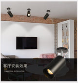 LED Downlight Dimmable 7W 10W 12W 10 PCS COB surface mounted Spot lights Led Ceiling Spot Light AC85-265V For Clothing Shop