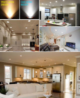 LED Ceiling Lamp RGB Downlight Dimmable Smart Home focos Bulb Light Spotlight Colour Changing Fan 220V 110V Work with Bluetooth