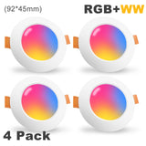 LED Ceiling Lamp RGB Downlight Dimmable Smart Home focos Bulb Light Spotlight Colour Changing Fan 220V 110V Work with Bluetooth