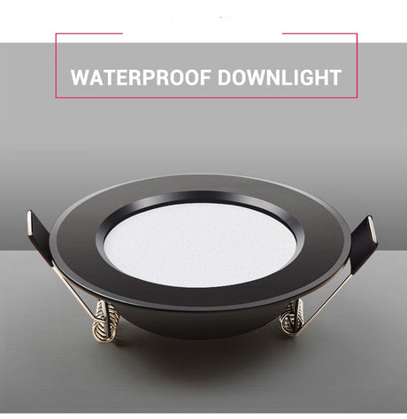 LED Downlight Waterproof Black Shell IP65 5W 7W 9W 12W 15W 18W 10 pcs Cold Warm Natural White Spot Lamp 220V 230V Indoor Lighting