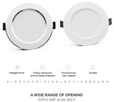 LED Downlight 220V 18W 15W 12W 9W 7W 10pcs Round Recessed Fixtures Ceiling Spotlight Down Lights For Kitchen Office Living Room