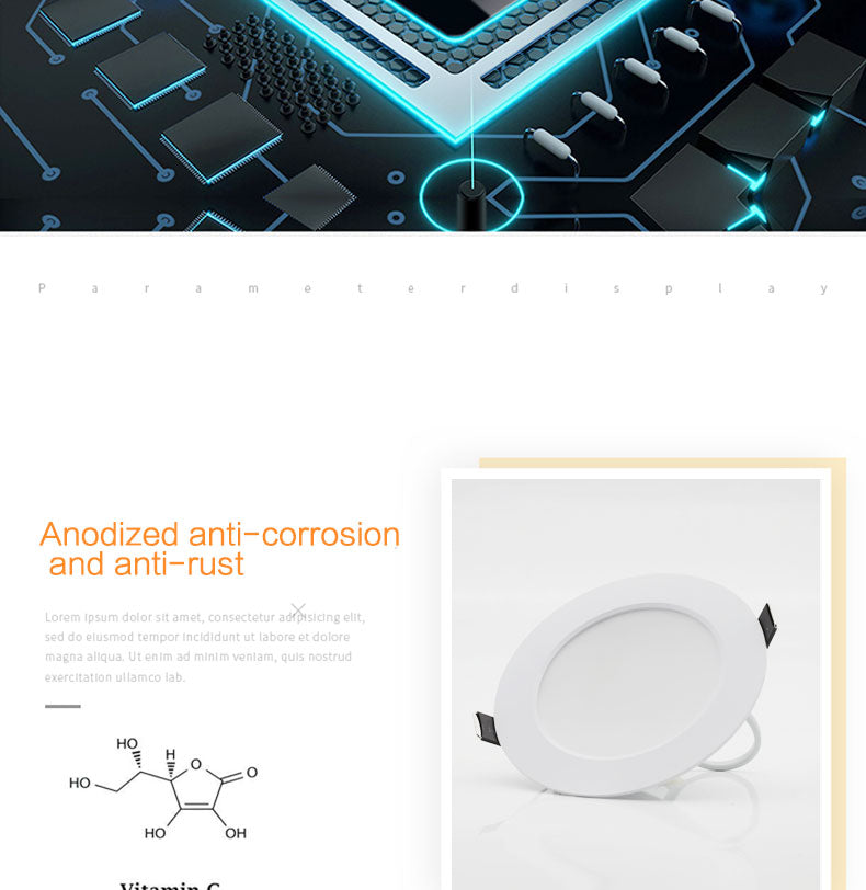 LED Downlight 220V 18W 15W 12W 9W 7W 10pcs Round Recessed Fixtures Ceiling Spotlight Down Lights For Kitchen Office Living Room