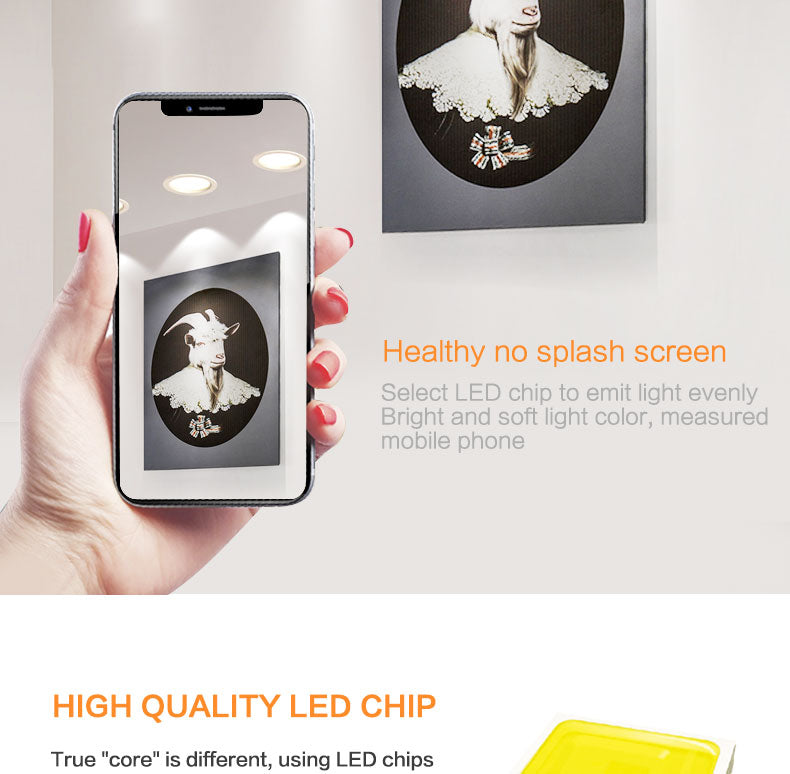 LED Downlight 220V 18W 15W 12W 9W 7W 10pcs Round Recessed Fixtures Ceiling Spotlight Down Lights For Kitchen Office Living Room