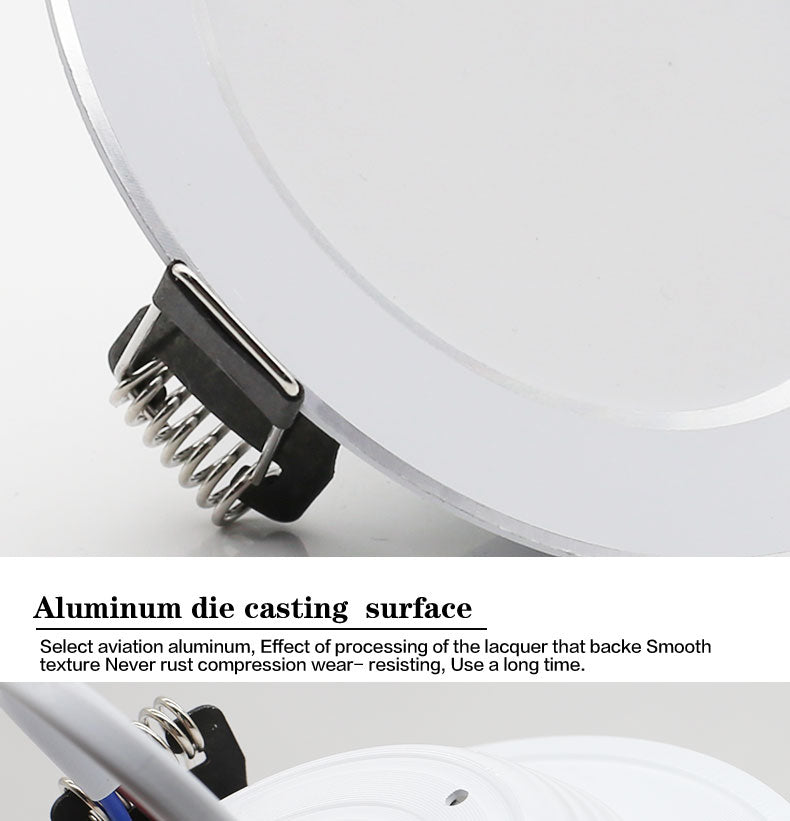 LED Downlight 220V 18W 15W 12W 9W 7W 10pcs Round Recessed Fixtures Ceiling Spotlight Down Lights For Kitchen Office Living Room