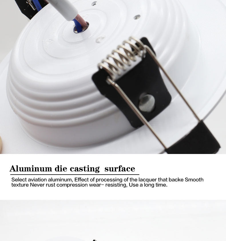 LED Downlight 220V 18W 15W 12W 9W 7W 10pcs Round Recessed Fixtures Ceiling Spotlight Down Lights For Kitchen Office Living Room