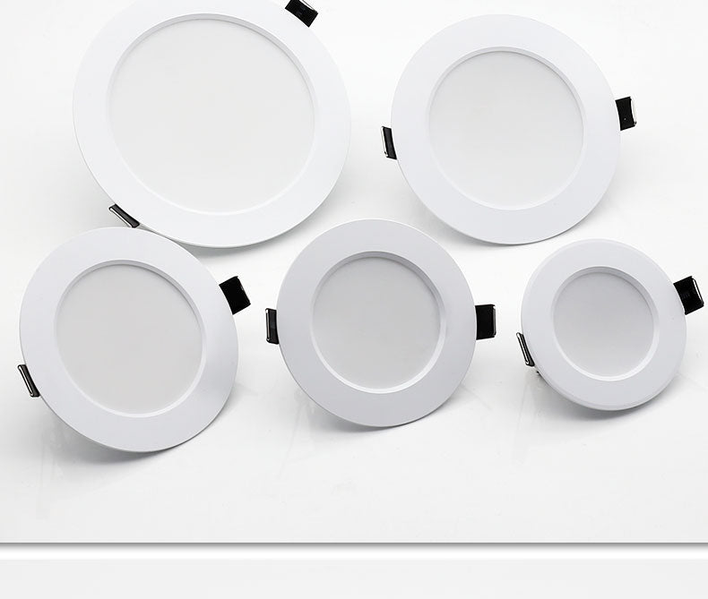 LED Downlight 220V 18W 15W 12W 9W 7W 10pcs Round Recessed Fixtures Ceiling Spotlight Down Lights For Kitchen Office Living Room