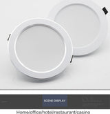 LED Downlight 220V 18W 15W 12W 9W 7W 10pcs Round Recessed Fixtures Ceiling Spotlight Down Lights For Kitchen Office Living Room
