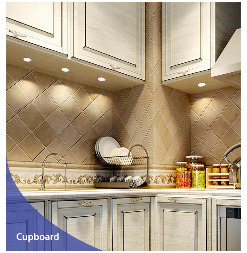 LED Mini Spotlight Cabinet lamp Wardrobe light IP65 Waterproof 4Pcs 12V 5W 3W 7W Ceiling Hidden Downlight Ultra-thin Spotlight