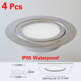 LED Mini Spotlight Cabinet lamp Wardrobe light IP65 Waterproof 4Pcs 12V 5W 3W 7W Ceiling Hidden Downlight Ultra-thin Spotlight