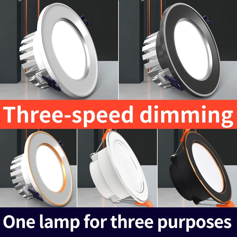 Recessed LED Downlight 5W 7W AC 220V Fog Waterproof Ceiling Lamp Spot Light Home Living Room Bedroom Bathroom Spotlight Lighting