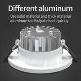 Recessed LED Downlight 5W 7W AC 220V Fog Waterproof Ceiling Lamp Spot Light Home Living Room Bedroom Bathroom Spotlight Lighting