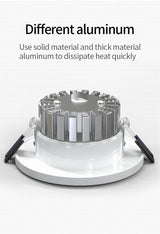 Recessed LED Downlight 5W 7W AC 220V Fog Waterproof Ceiling Lamp Spot Light Home Living Room Bedroom Bathroom Spotlight Lighting