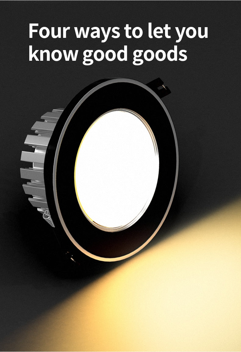 Recessed LED Downlight 5W 7W AC 220V Fog Waterproof Ceiling Lamp Spot Light Home Living Room Bedroom Bathroom Spotlight Lighting