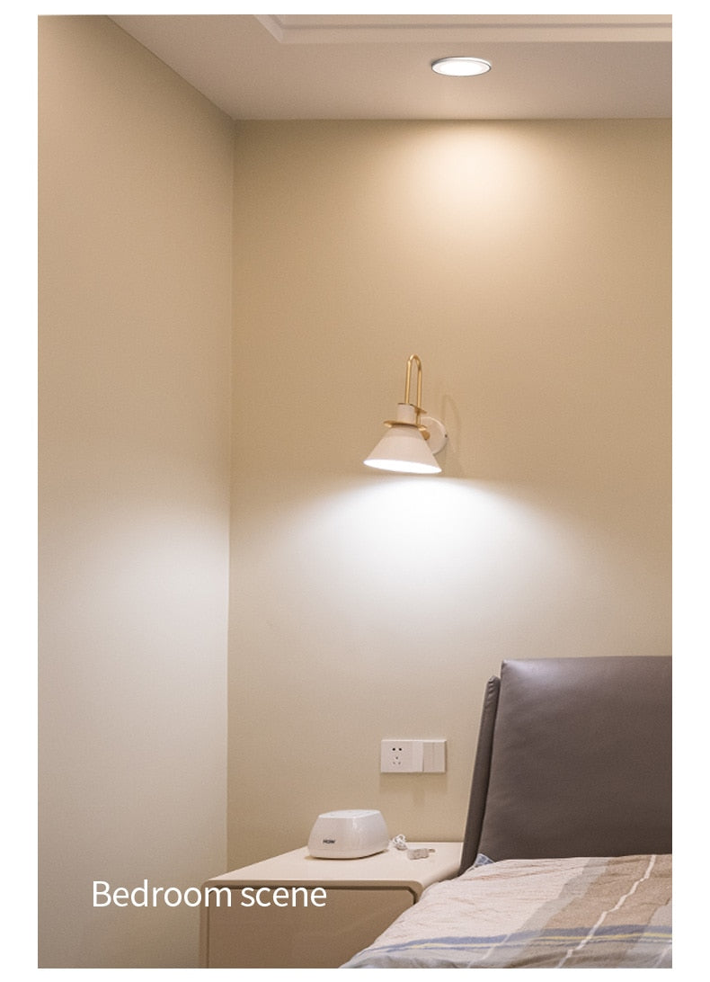 Recessed LED Downlight 5W 7W AC 220V Fog Waterproof Ceiling Lamp Spot Light Home Living Room Bedroom Bathroom Spotlight Lighting