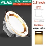 Recessed LED Downlight 5W 7W AC 220V Fog Waterproof Ceiling Lamp Spot Light Home Living Room Bedroom Bathroom Spotlight Lighting