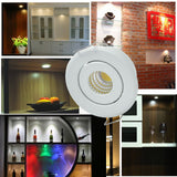 Small Spot LED Downlights 1W COB 3W 4pcs for cabinet pure white warm white Natural White