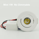 Small Spot LED Downlights 1W COB 3W 4pcs for cabinet pure white warm white Natural White