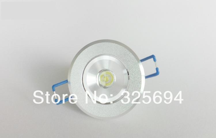 LED Recessed Downlight Cabinet Lamp silver shell 85-265v down light+driver 5pcs/lot  Free Shipping of HongKong Post Air Mail