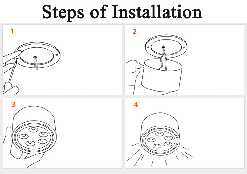 Surface Mounted LED Downlights 5W 7W 9W 12W Surface Mounted LED Downlight 110V 220V spot light Warm /Pure/ cool White