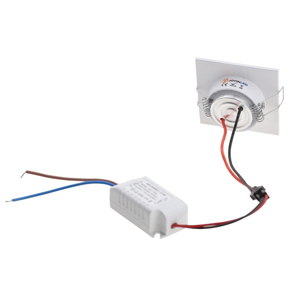 White/Black/Silver LED Downlights COB 3W Recessed LED Downlight Led Bulb Spot Light Lamp Aluminum Dimmable 220V 110V Home Decor