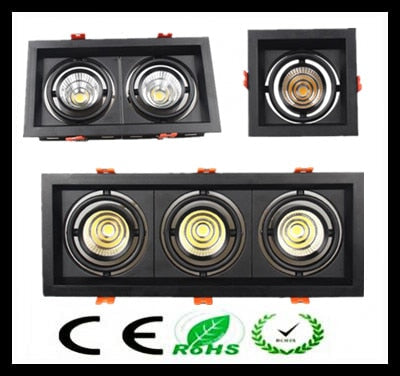 Recessed Square LED Dimmable Downlight COB 10w 20W 30w LED Spot light LED decoration Ceiling Lamp